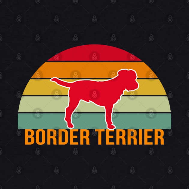 Border Terrier Vintage Silhouette by seifou252017